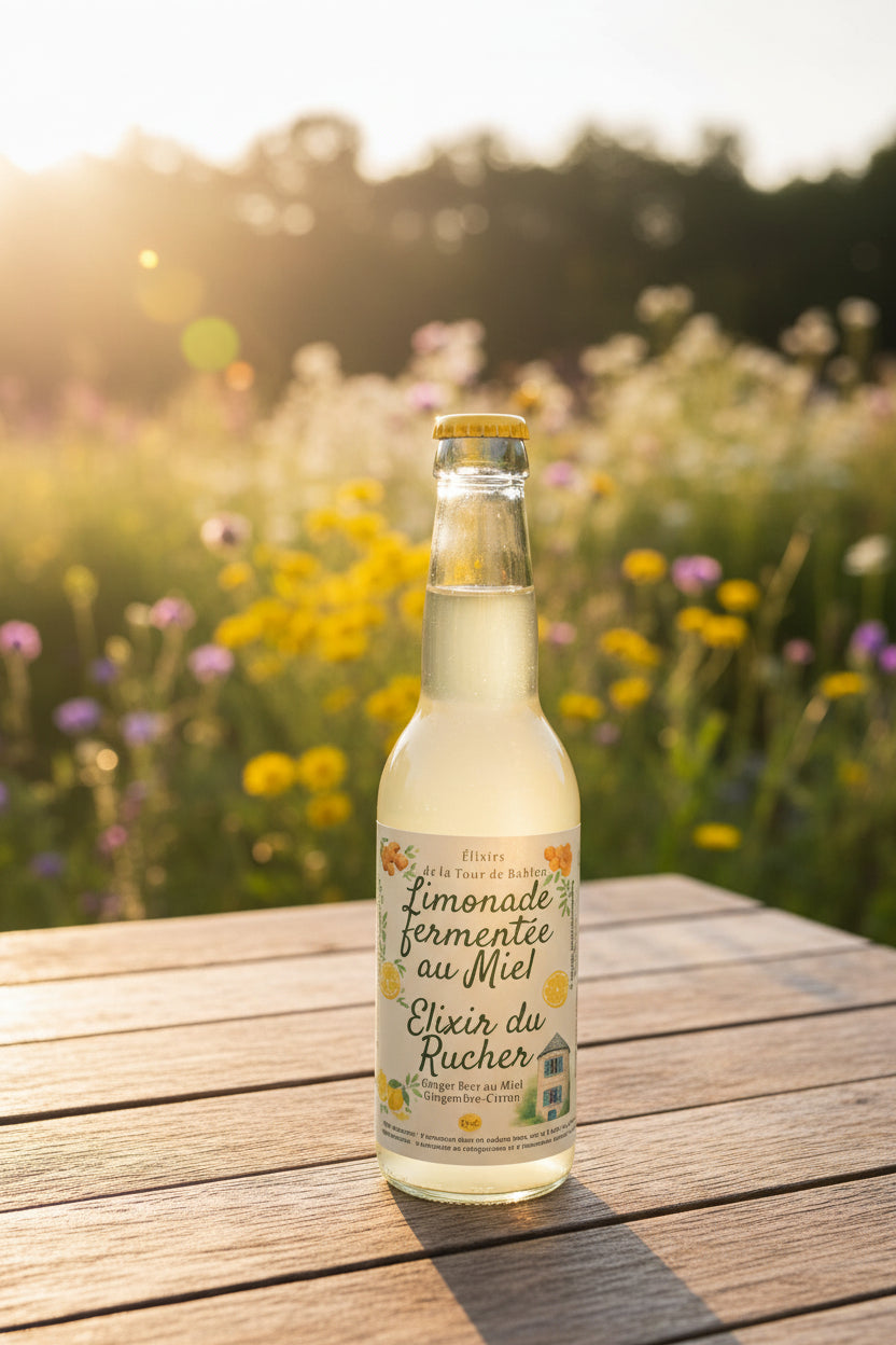 Limonade Elixir du Rucher – Miel, Citron Gingembre façon Ginger Beer