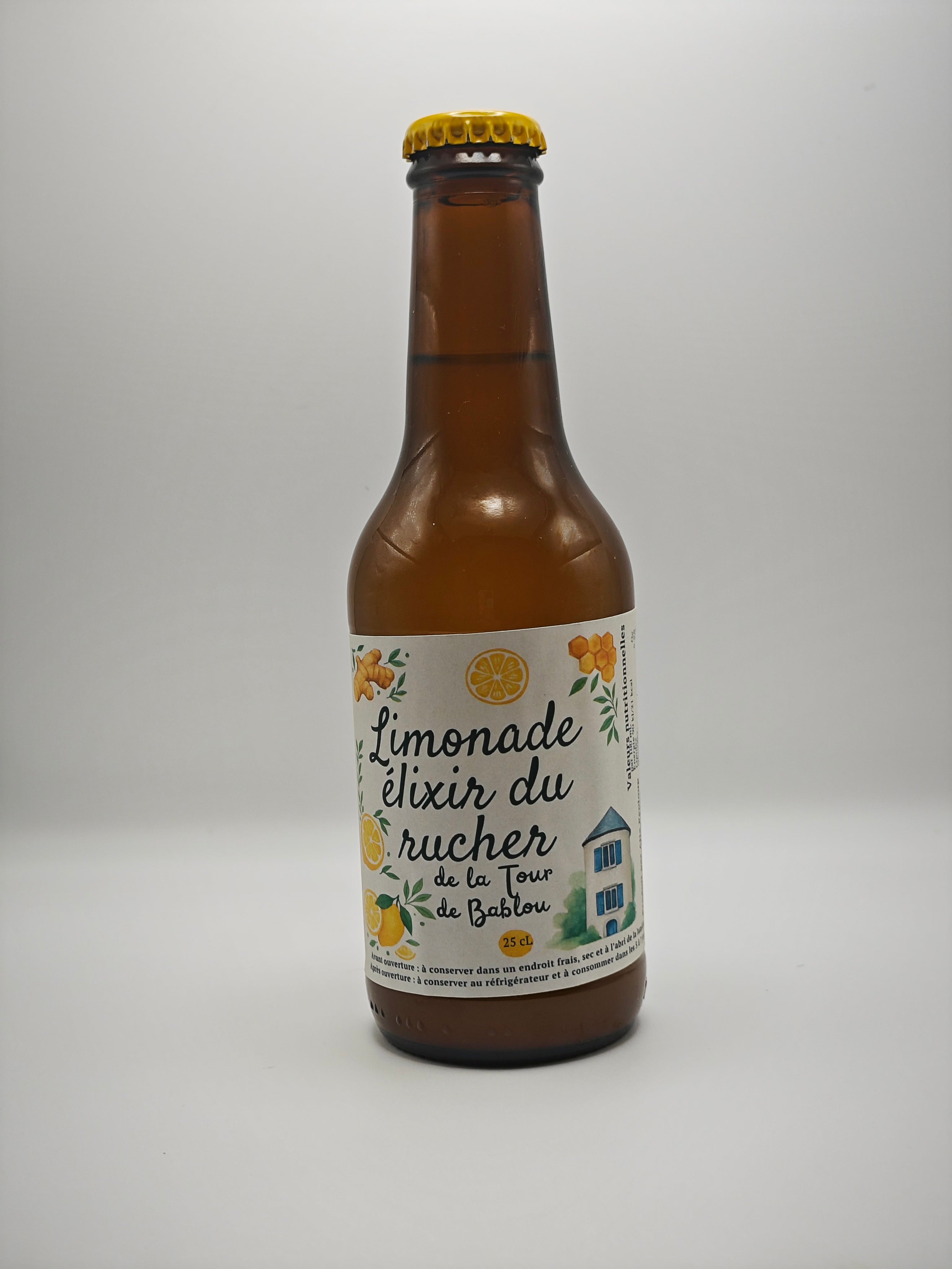 Limonade Elixir du Rucher – Miel, Citron Gingembre façon Ginger Beer