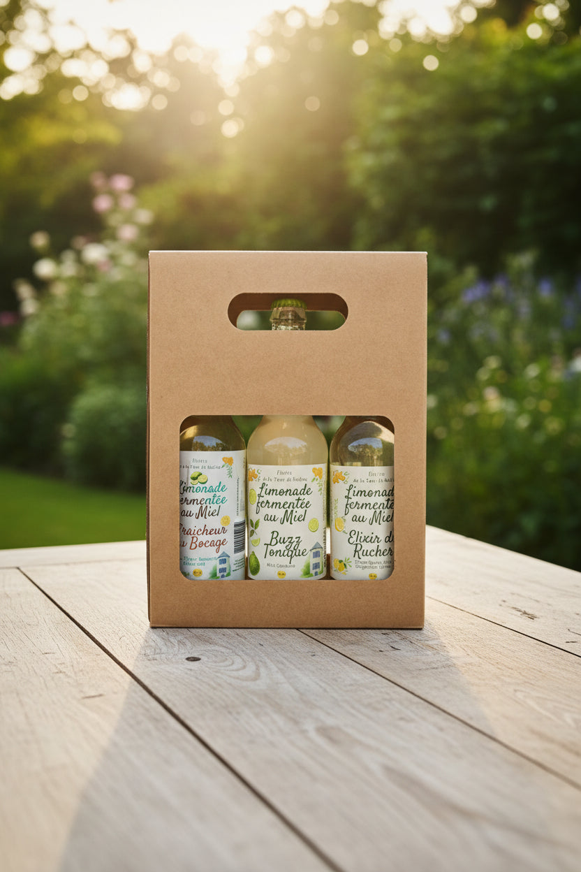 Coffret découverte limonade fermentée au Miel