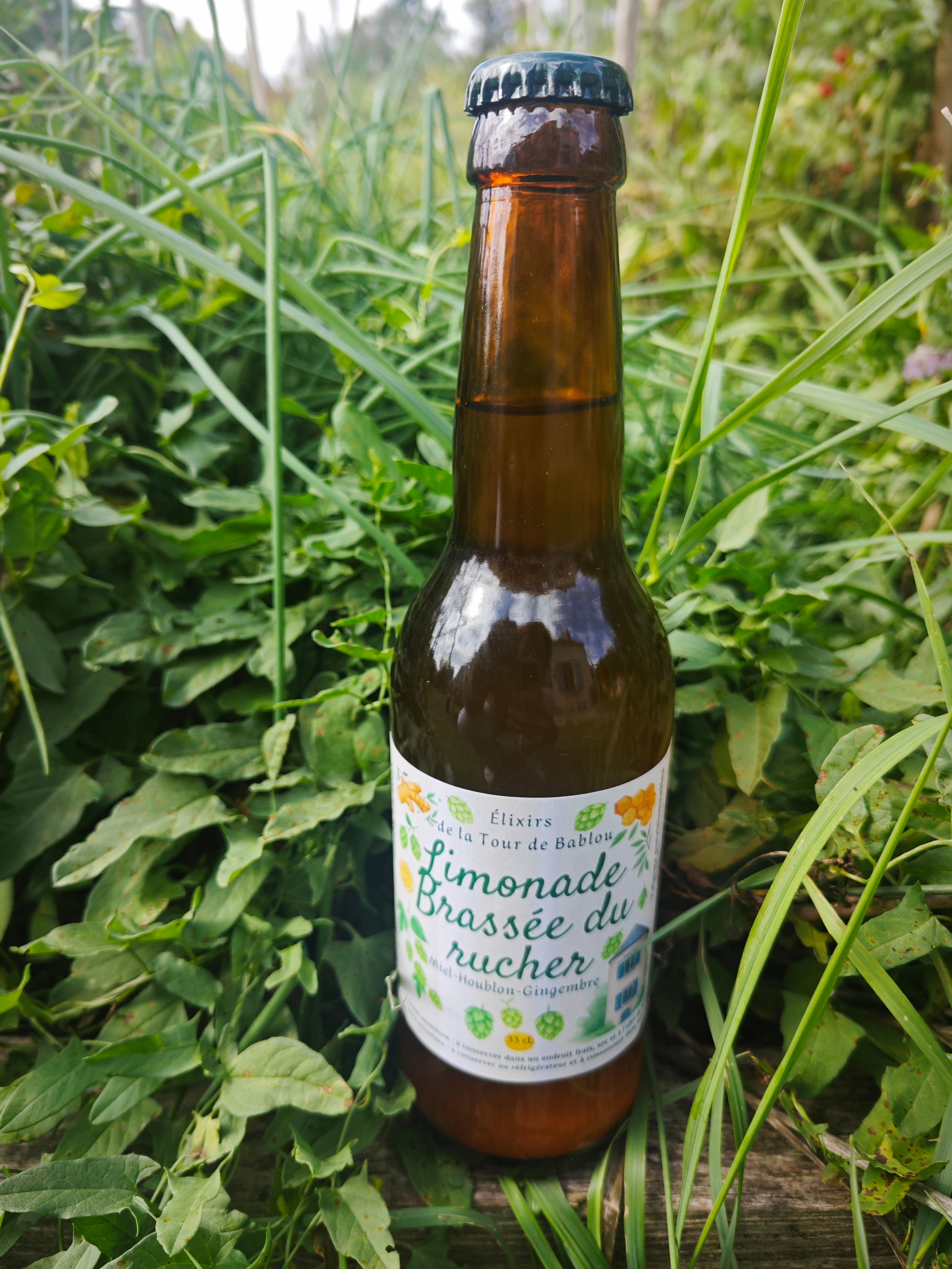 Limonade Brassée du Rucher – Miel, Houblon, Gingembre